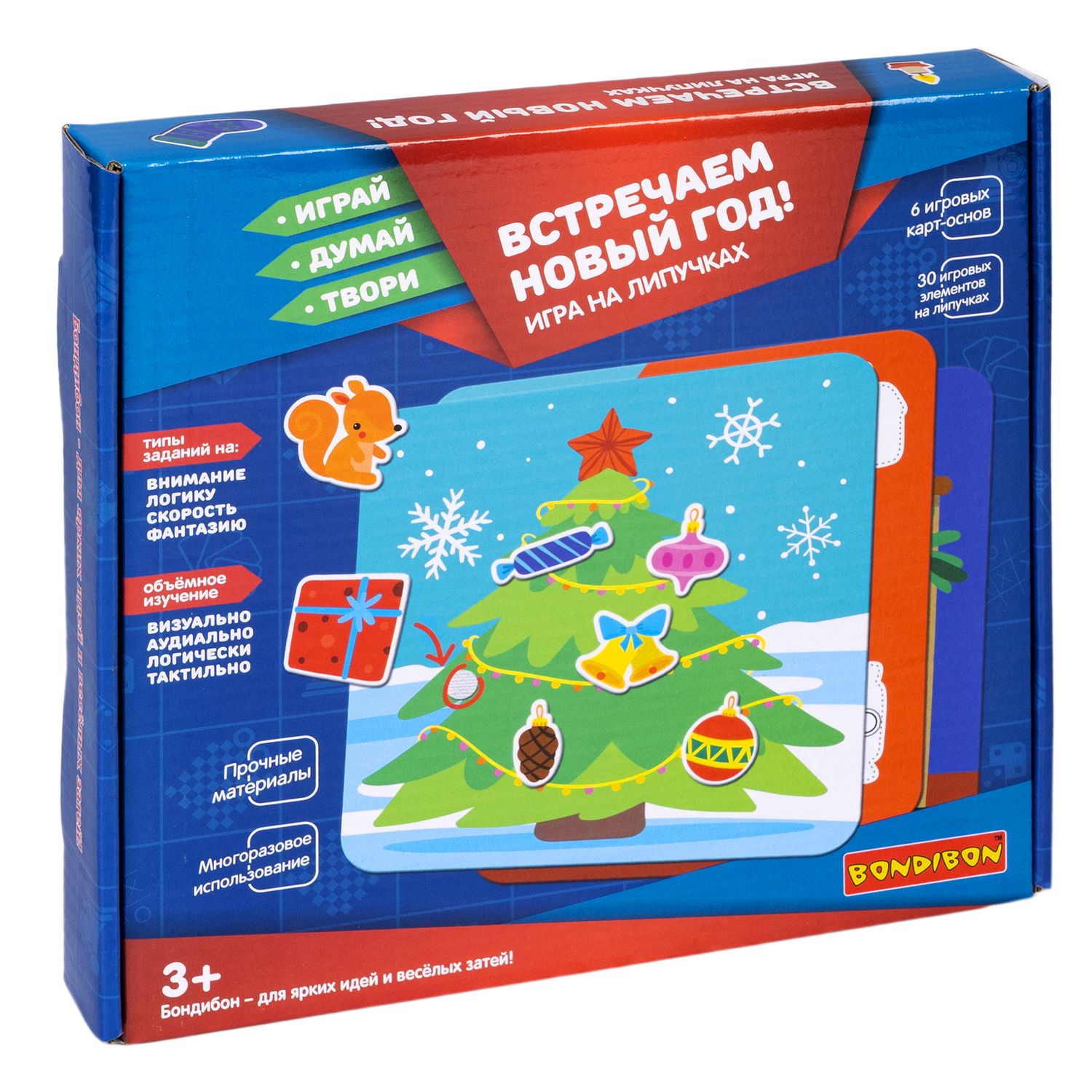 Настольная игра Bondibon липучки Встречаем Новый Год - фото 3