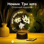 Ночник Три кота Миу-Миу-Миу