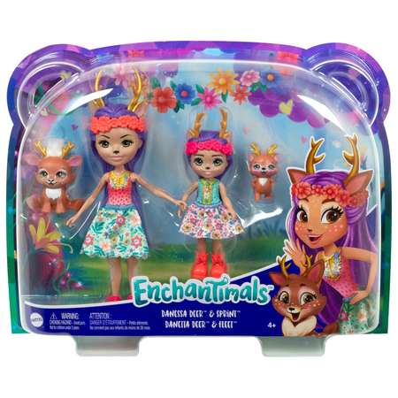 Кукла мини Enchantimals Данесса и Данетта Оленни