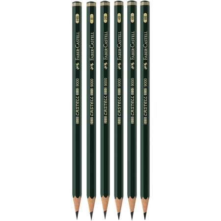 Карандаши чернографитные Faber Castell 6 шт.