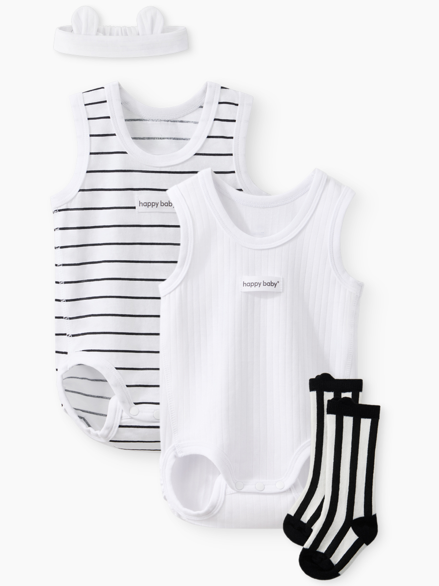 Комплект Happy Baby 90155-0_black&white - фото 3