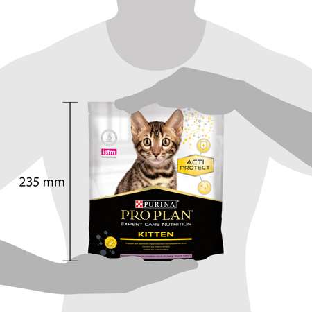 Корм для котят PRO PLAN Acti-Protect сухой с индейкой 400г