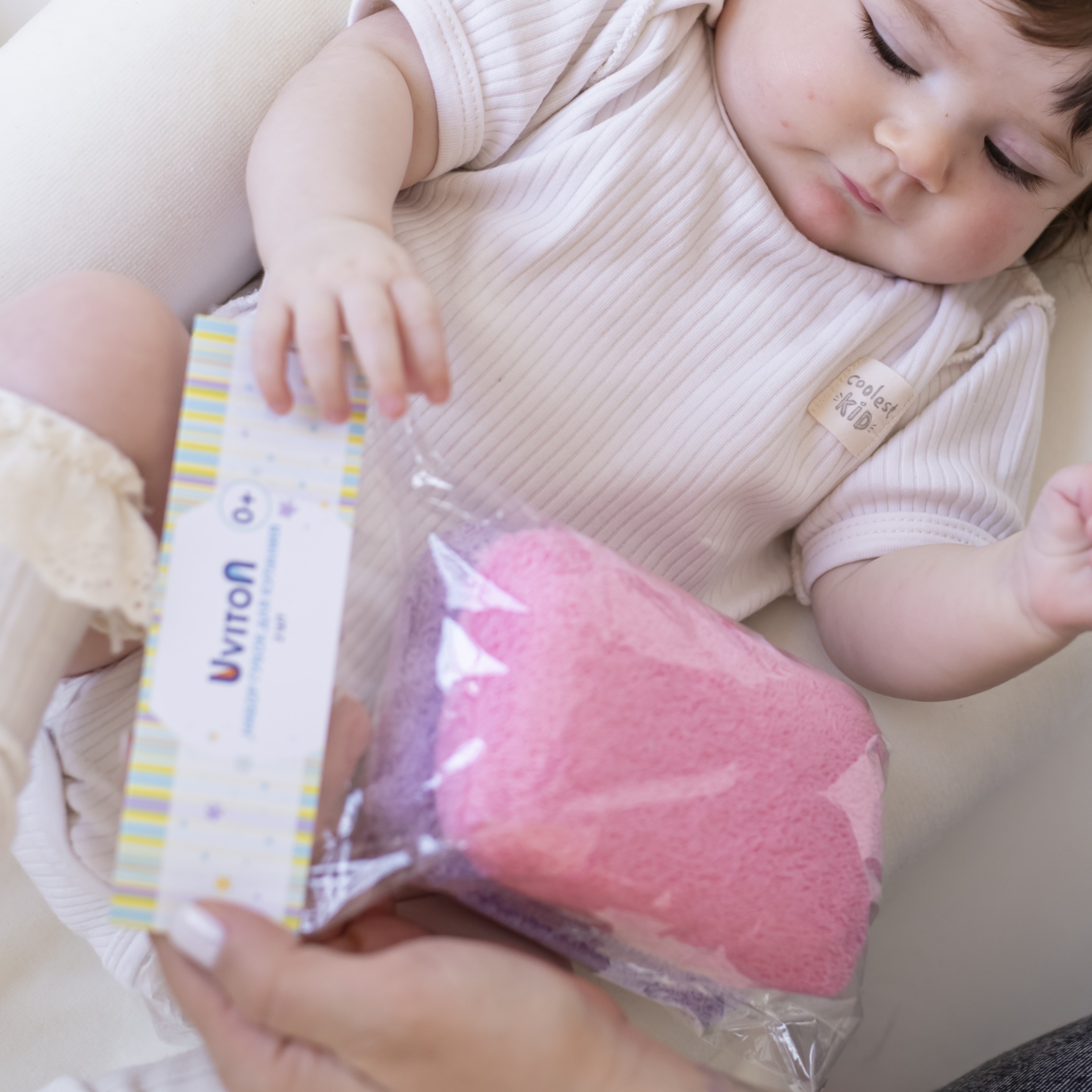 Губка, мочалка Uviton для купания новорожденных в ассортименте - фото 13