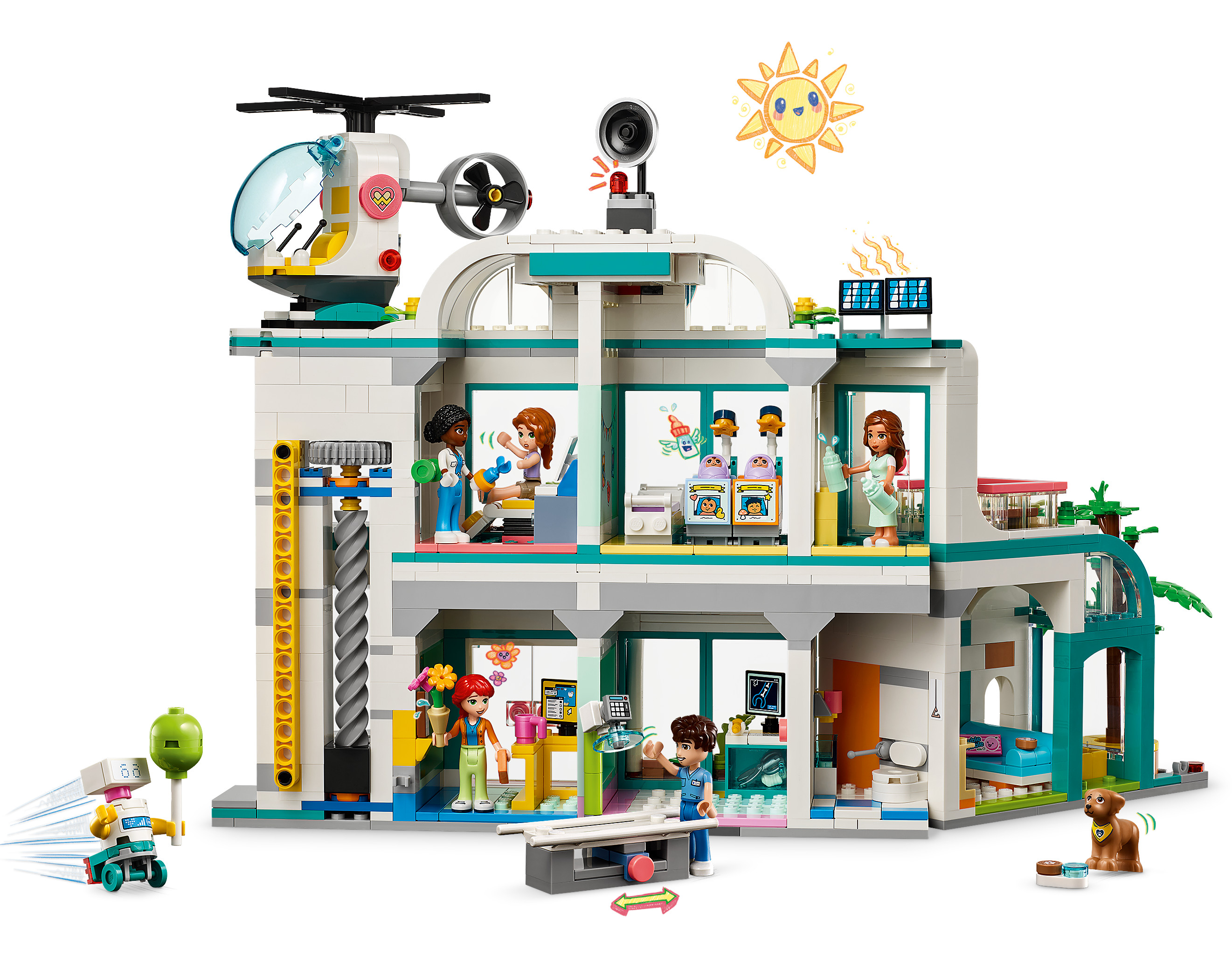 Конструктор LEGO Friends Городская больница Хартлейк блочный - фото 3