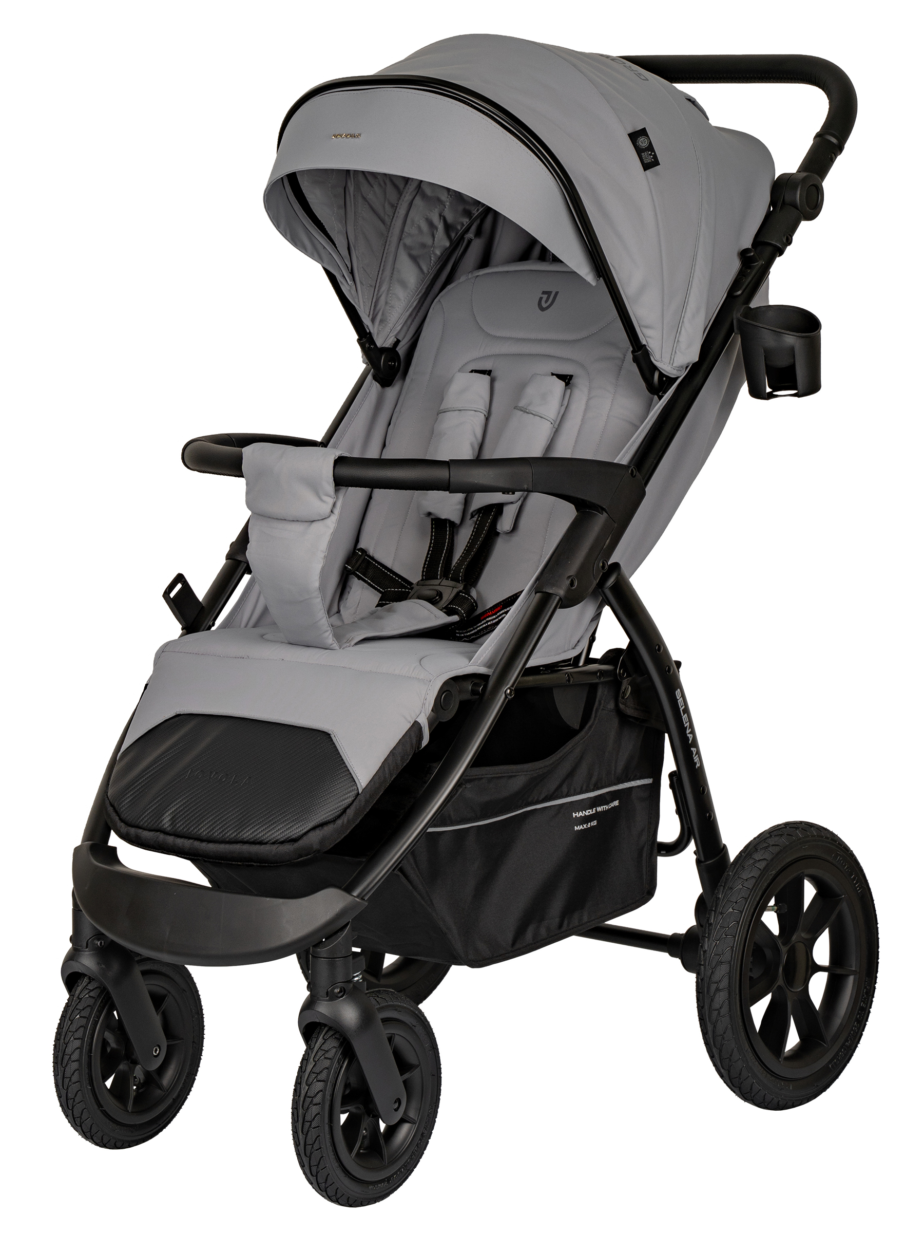 Коляска прогулочная JOVOLA Selena Air new светло-серый - фото 1
