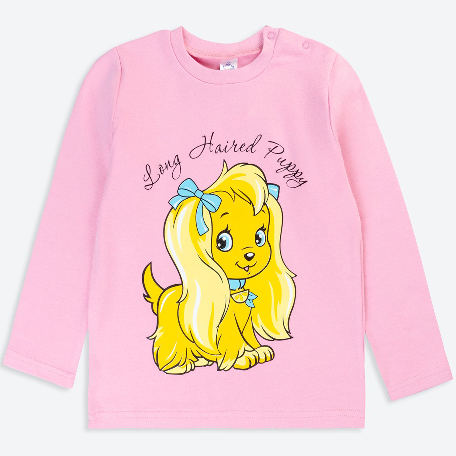Лонгслив BONITO KIDS BK0006Dрозовый.собачка - фото 1