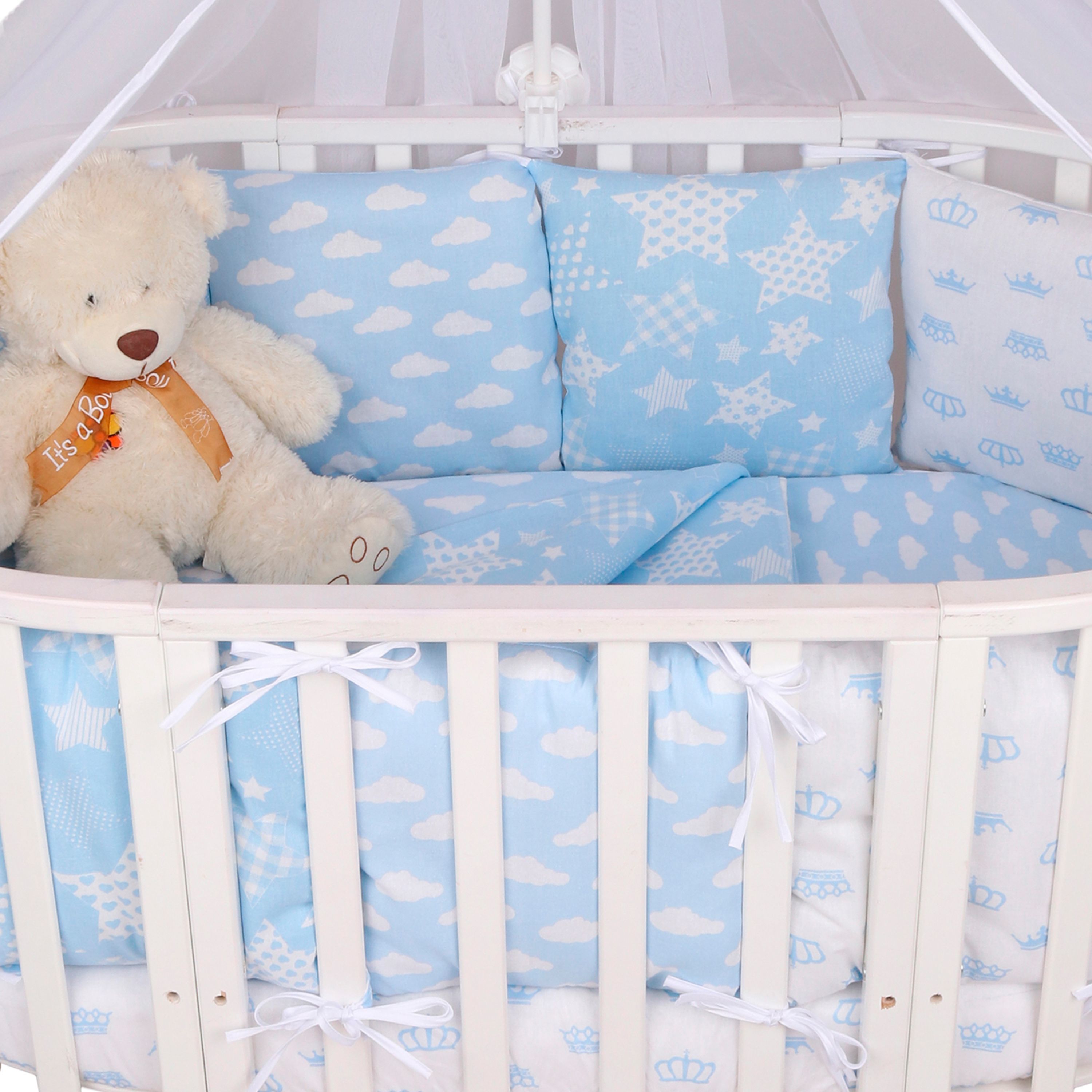 Комплект постельного белья Amarobaby Premium Небо 8 предм. - фото 6