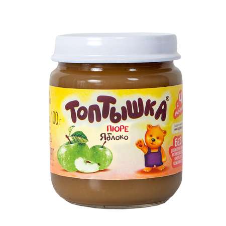 Пюре Топтышка Яблоко с 4 мес 100 г