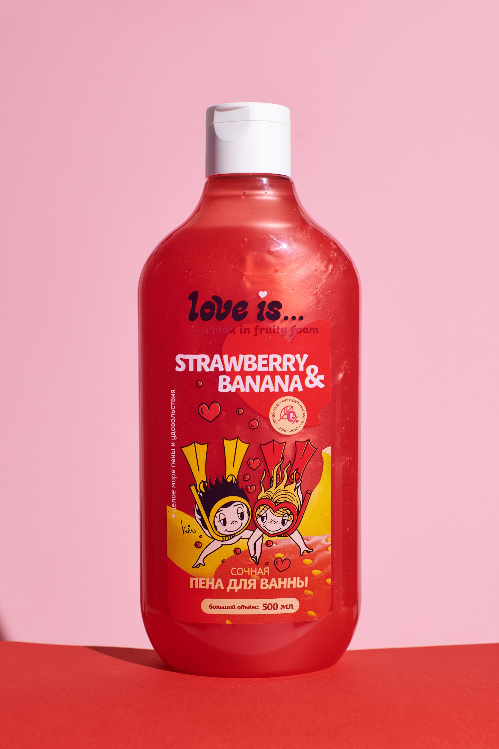 Пена Love is.. Strawberry and Banana 500 мл - фото 2