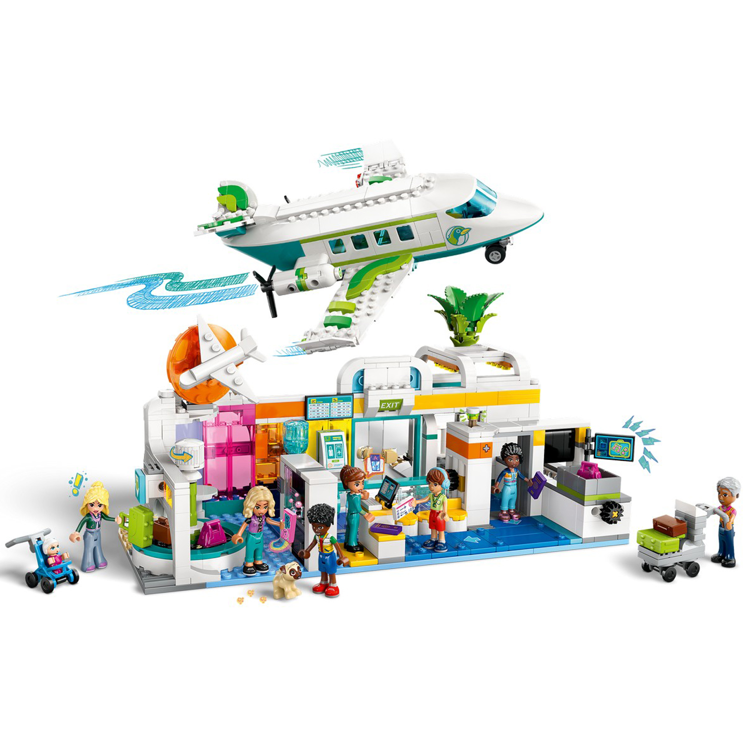 Конструктор LEGO Friends Аэропорт Хартлейк-Сити блочный - фото 10
