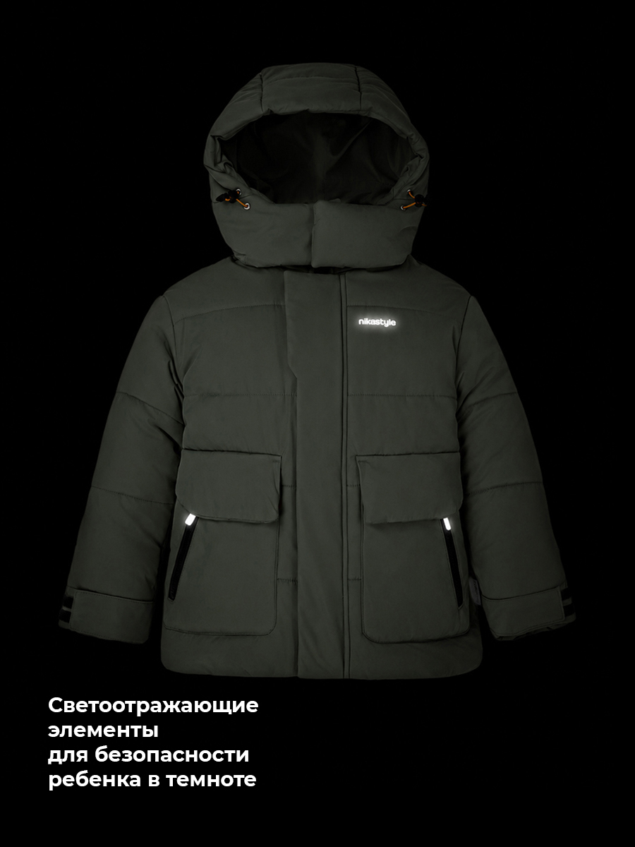 Куртка NIKASTYLE 4з5926 хаки - фото 9