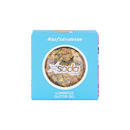 Глиттер гель для лица Soda Luminous 003 Milky Way 7г SODC10103