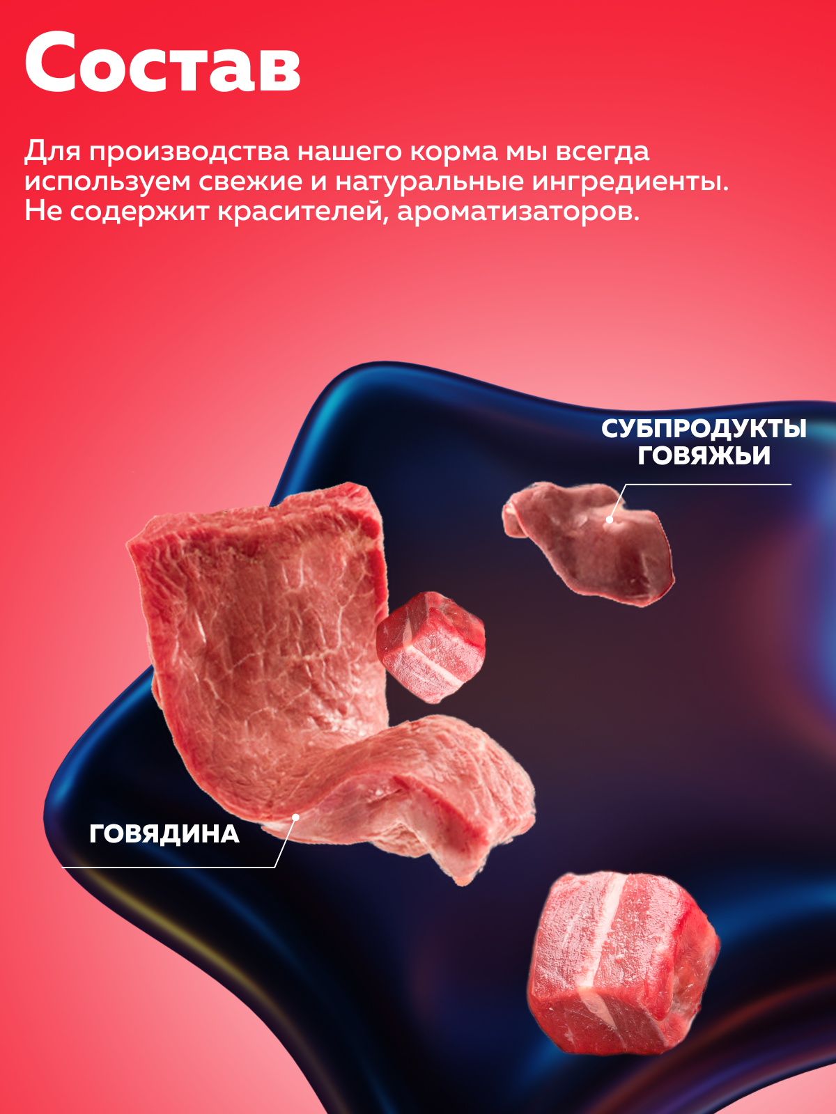 Корм влажный Зоогурман МЯСНОЕ АССОРТИ Говядина отборная, 350гр х 20шт - фото 4