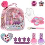 Набор декоративной косметики LUKKY тени с блёстками 2 лака для ногтей бальзам для губ блестки пилочка разделитель