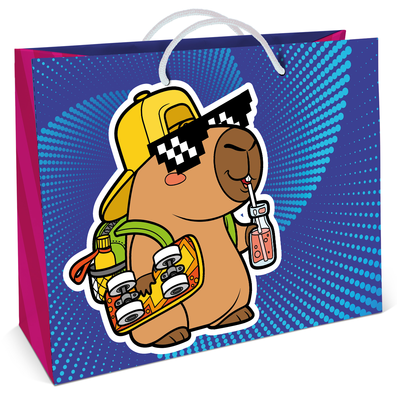 Пакет подарочный ND PLAY Крутой капибар 40*30см - фото 1