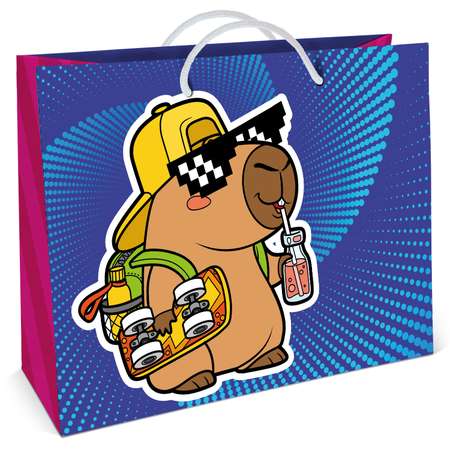 Пакет подарочный ND PLAY Крутой капибар 40*30см