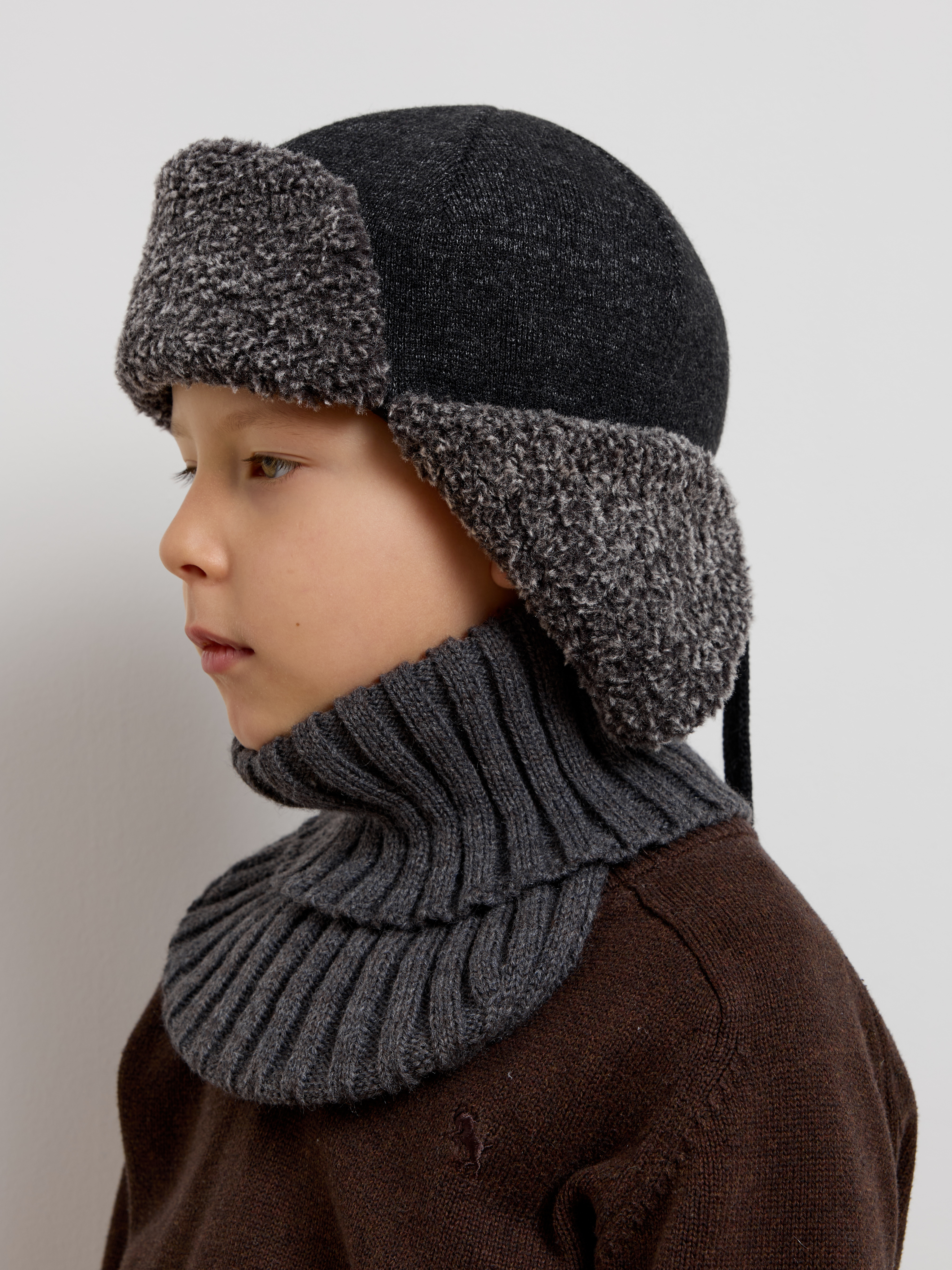 Шапка-ушанка Starkoff Kids Д500905 - фото 19