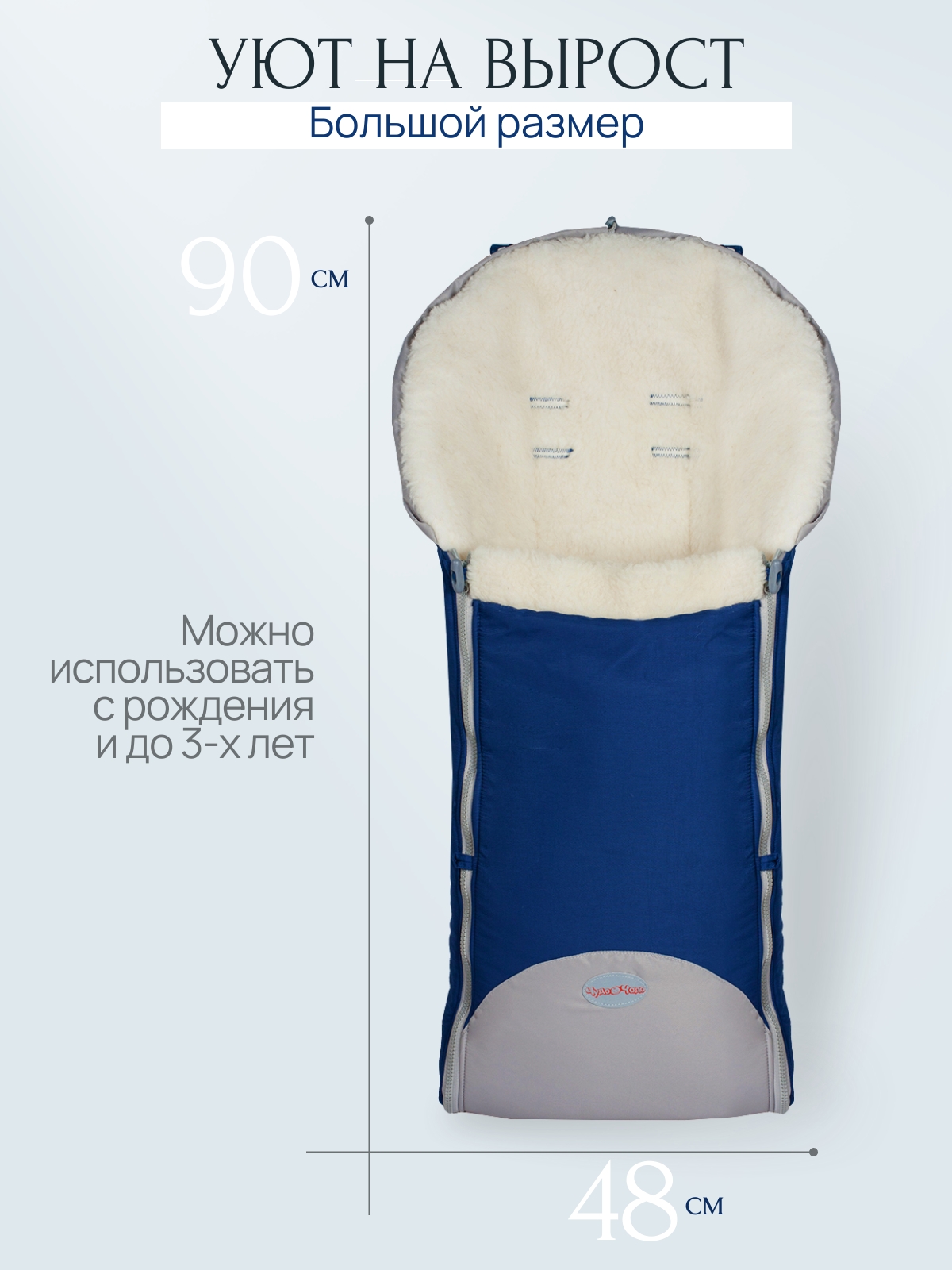 Конверт в коляску Чудо-Чадо Прайм синий - фото 2