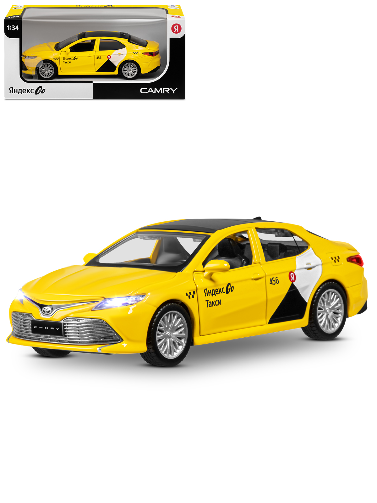 Автомобиль Яндекс GO Toyota Camry Такси озвучено Алисой 1:34 JB1251482 - фото 12
