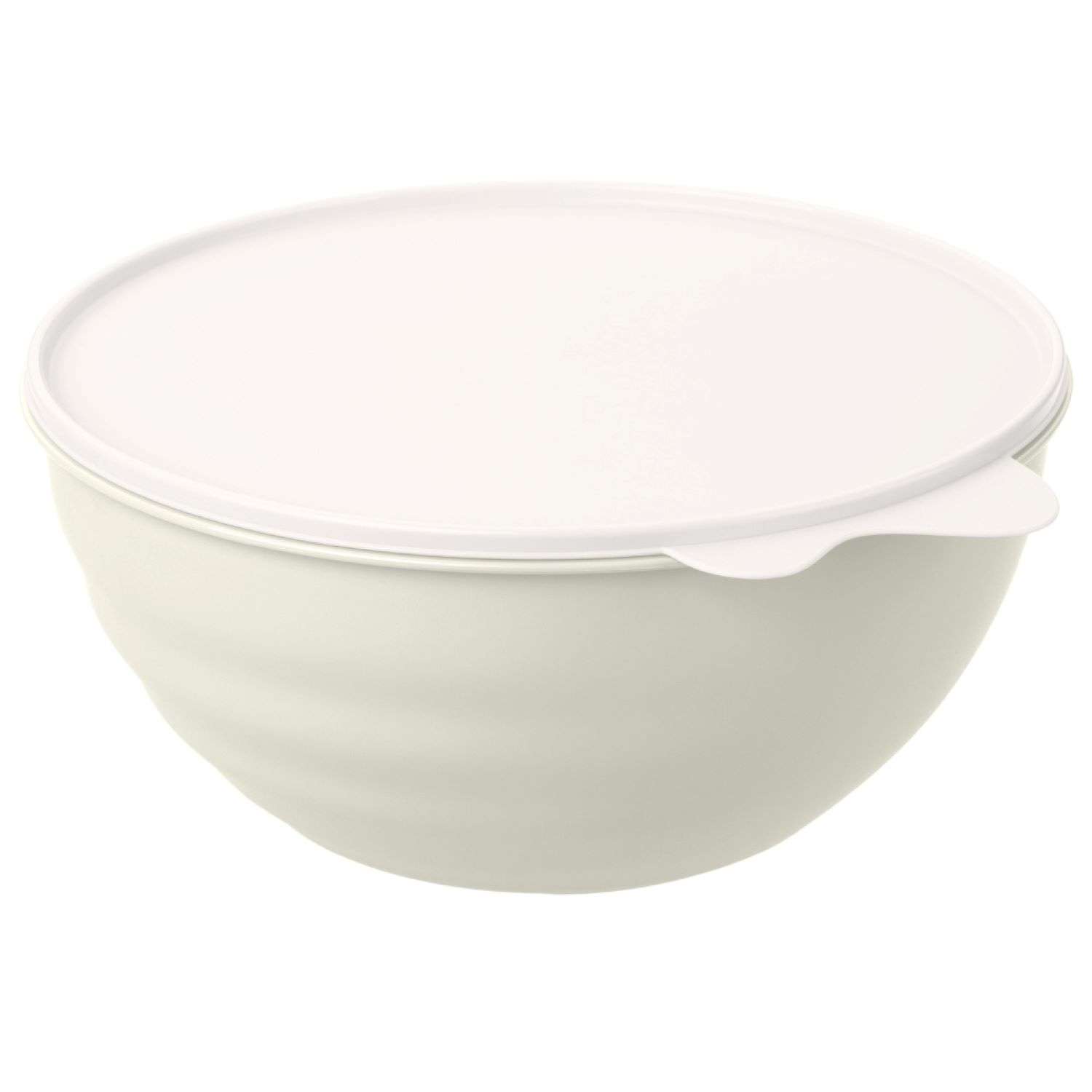 Миска с крышкой Phibo Wave светло-серый 3.7л - фото 1