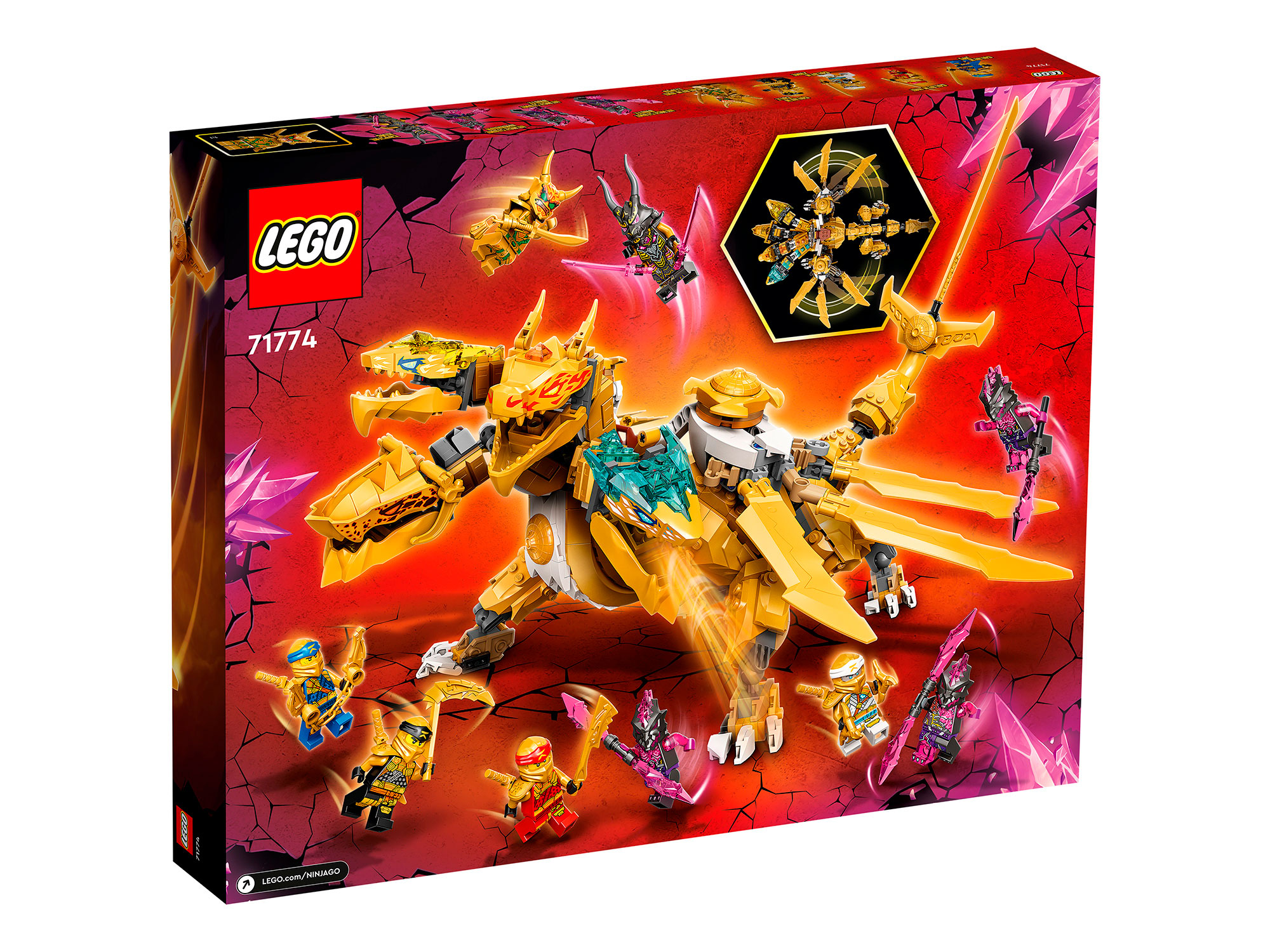 Конструктор LEGO NINJAGO Золотой ультрадракон Ллойда блочный - фото 14