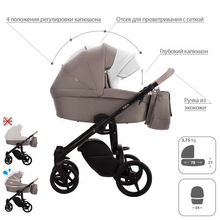 Коляска 2 в 1 Bebetto Luca
