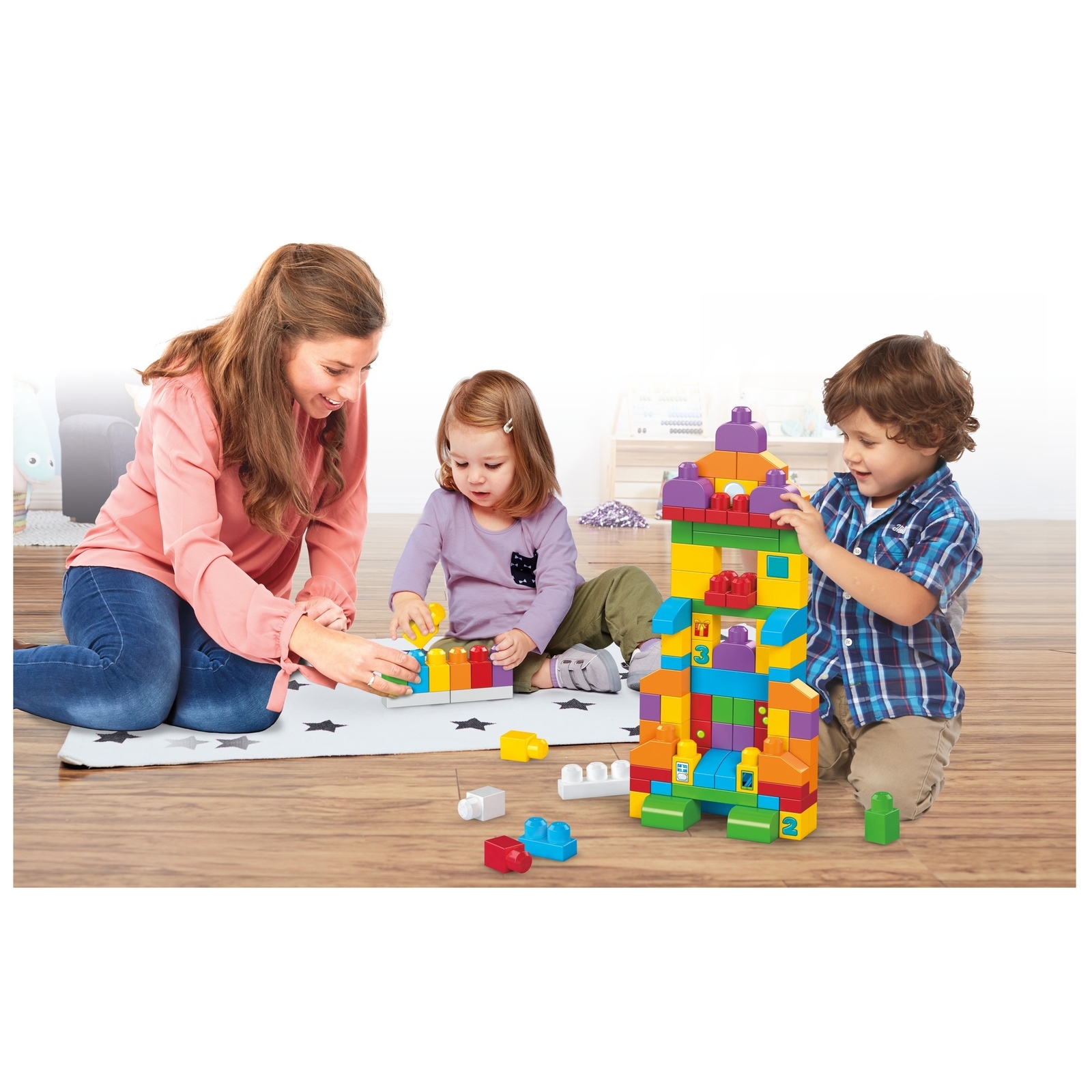 Конструктор Mega Bloks Набор обучающих блоков 150 дет. - фото 11