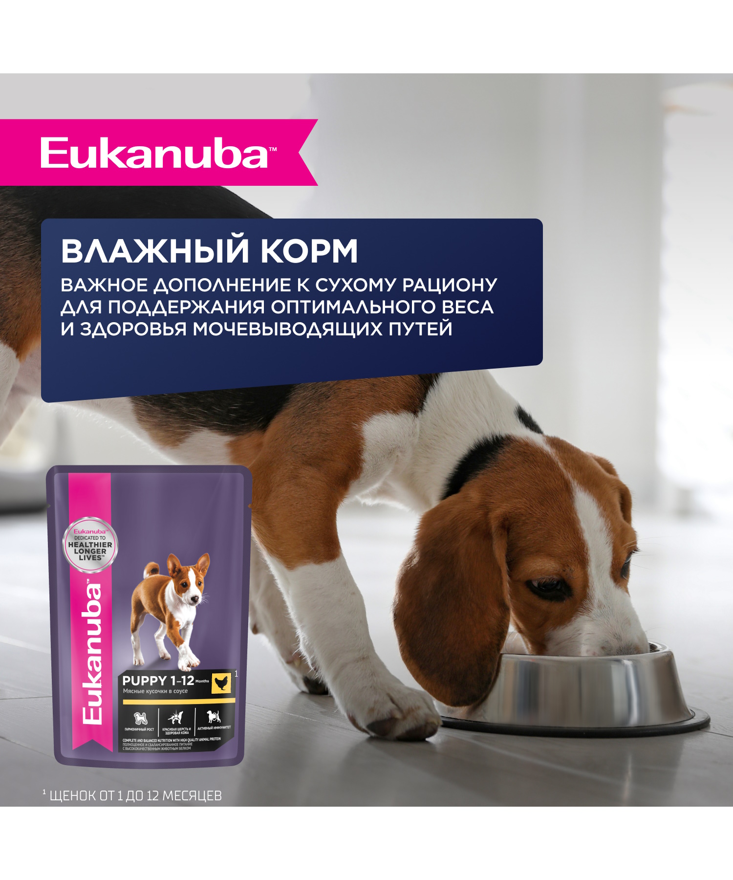 Корм сухой Eukanuba для щенков мелких и средних пород до 12 месяцев с ягненком 7кг - фото 7