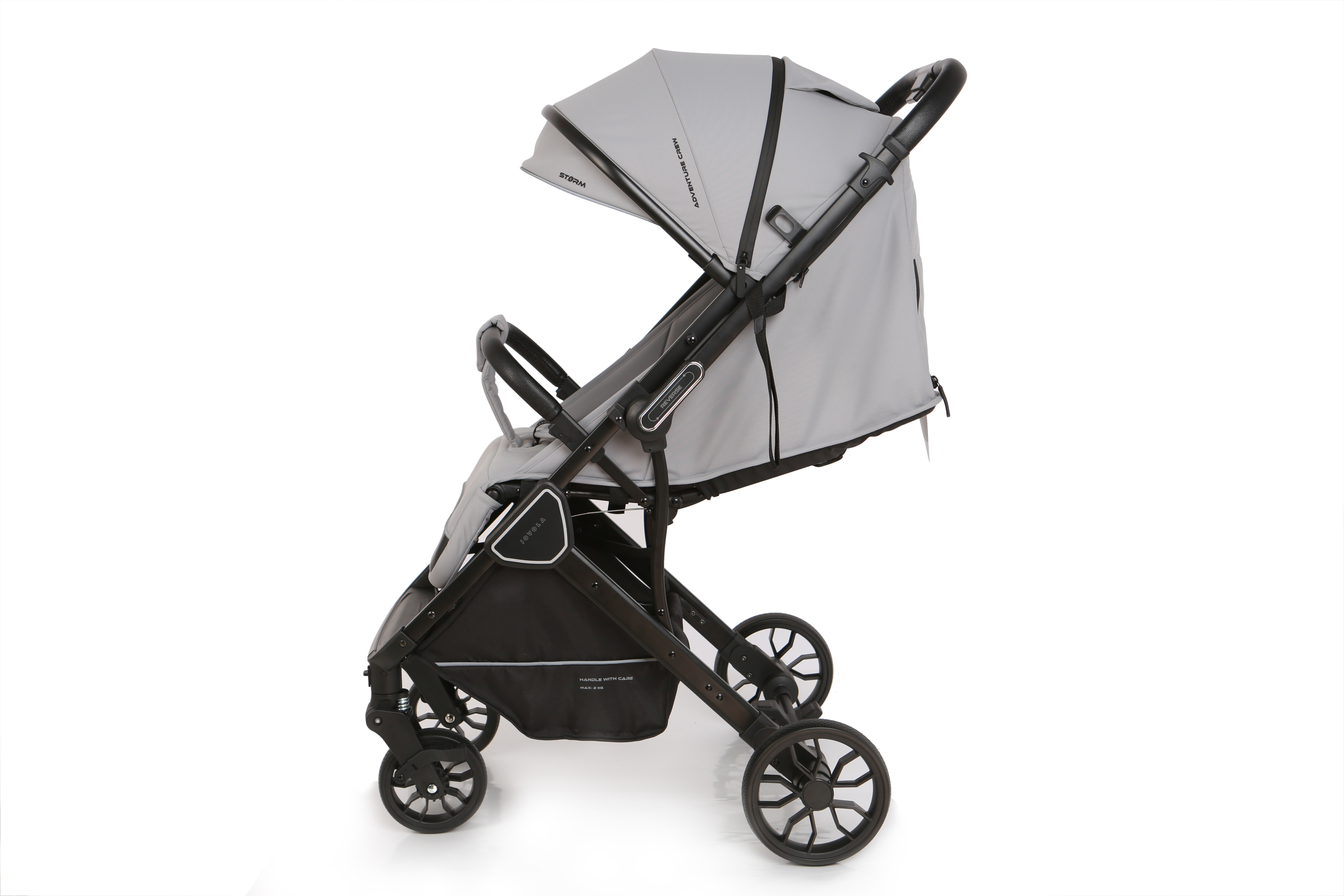 Коляска прогулочная JOVOLA Storm, светло-серый - фото 3