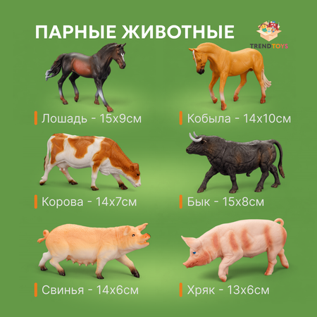 Игровой набор TrendToys Маленький набор животных