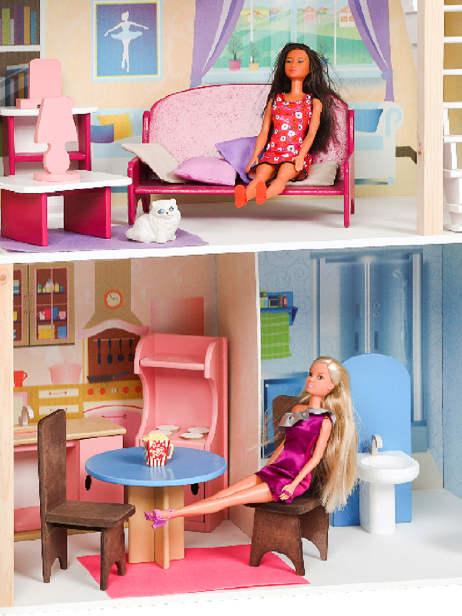 Домик для кукол PAREMO 120 см с мебелью PD315-03 - фото 16