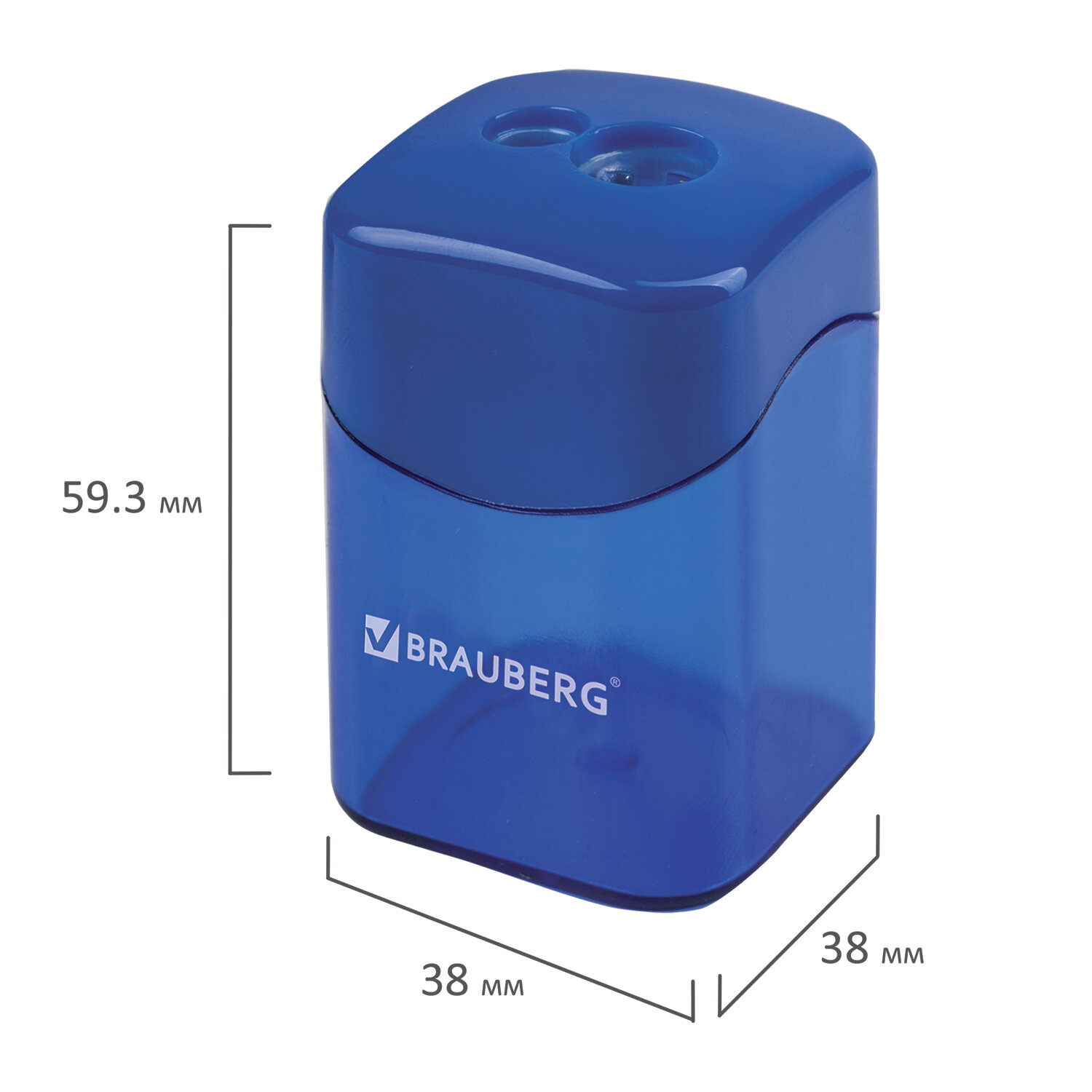 Точилка Brauberg 2 шт. - фото 11