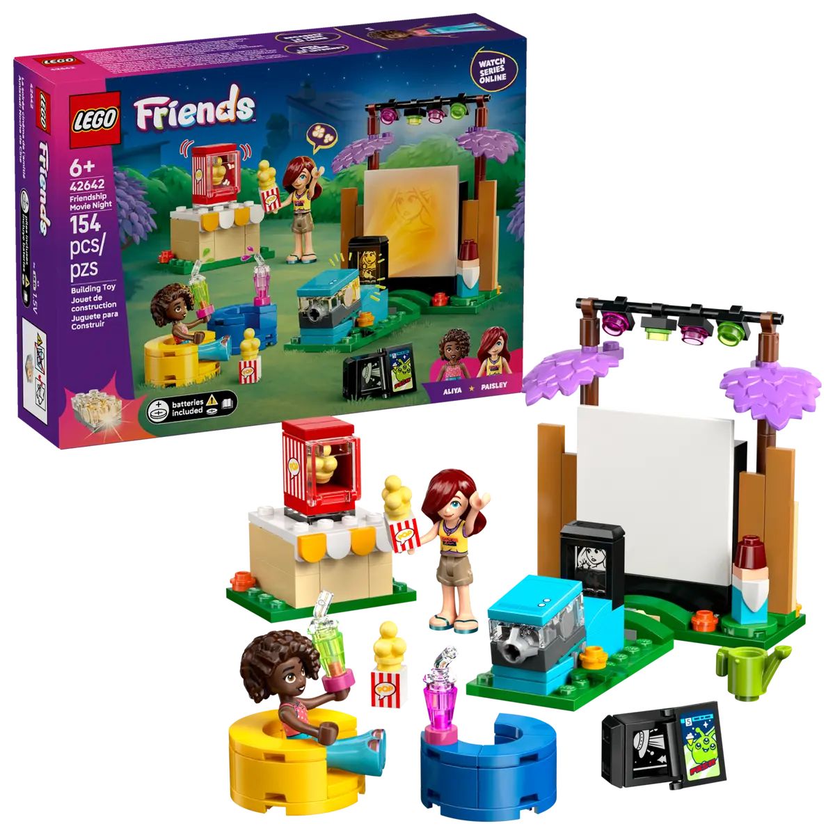 Конструктор LEGO Friends Дружеский вечер фильмов 154 дет. - фото 1