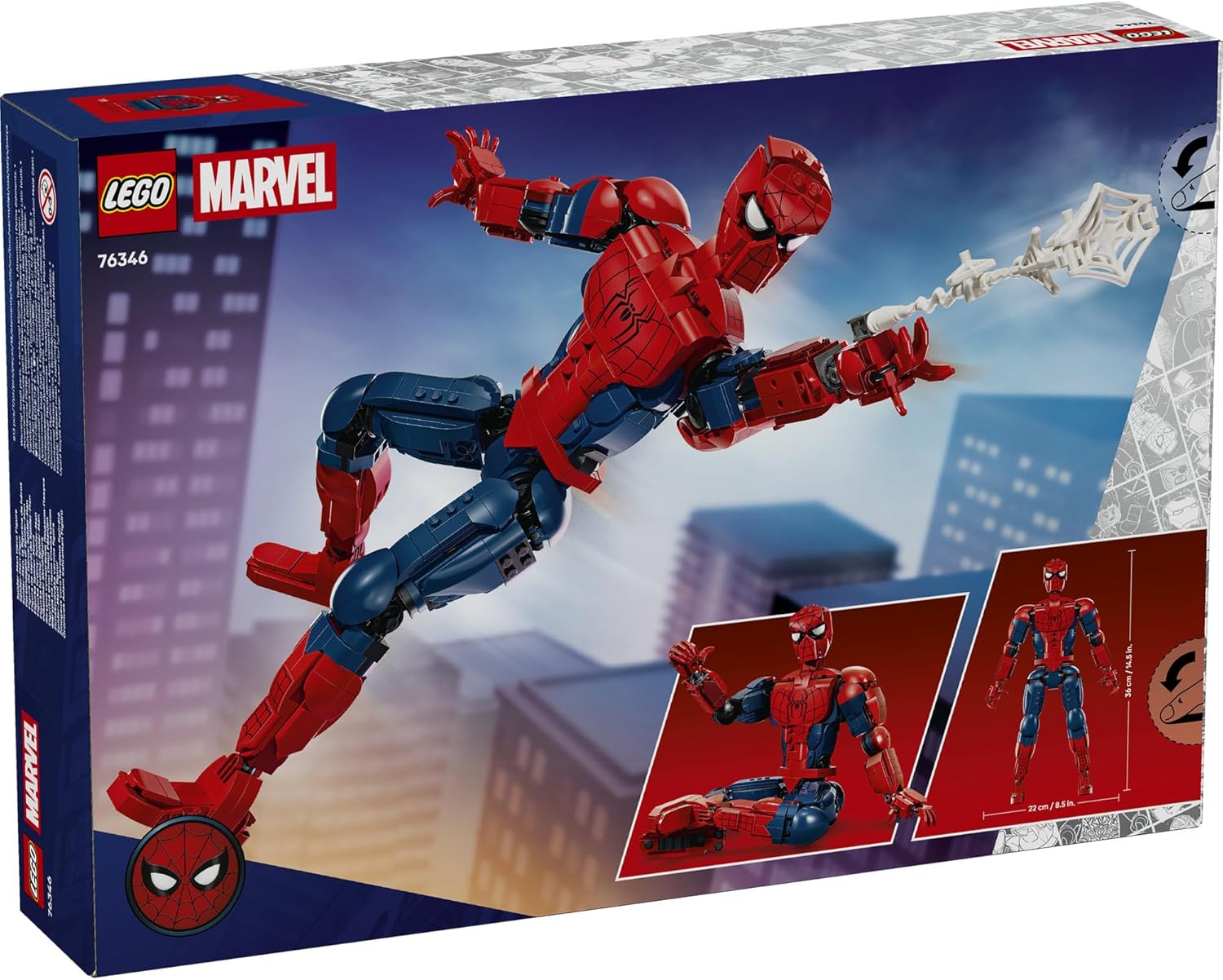 Конструктор LEGO Marvel Super Heroes Фигурка героя Человека-паука 813 дет. - фото 5