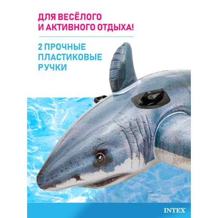 Матрас для плавания Intex Большая белая акула 173х107 см