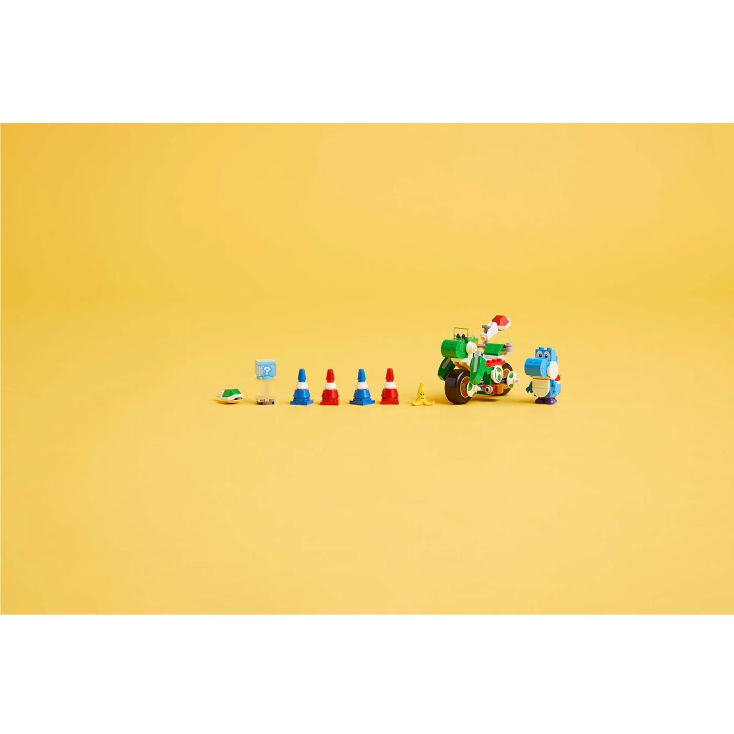 Конструктор LEGO Super Mario Марио Карт - Мотоцикл Йоши блочный - фото 6