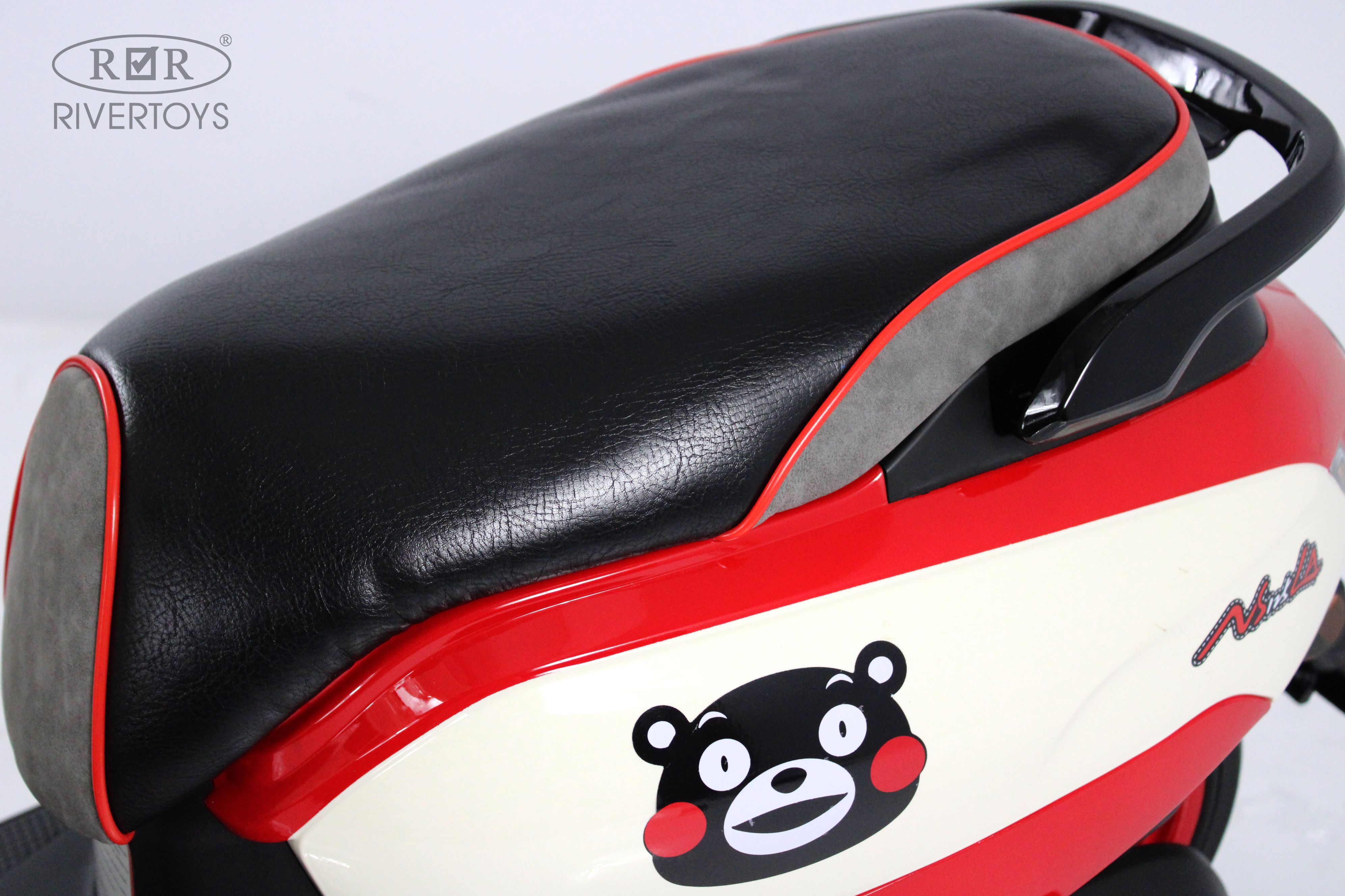 Электромобиль RIVERTOYS Z555ZZ-BEIGE-RED - фото 6