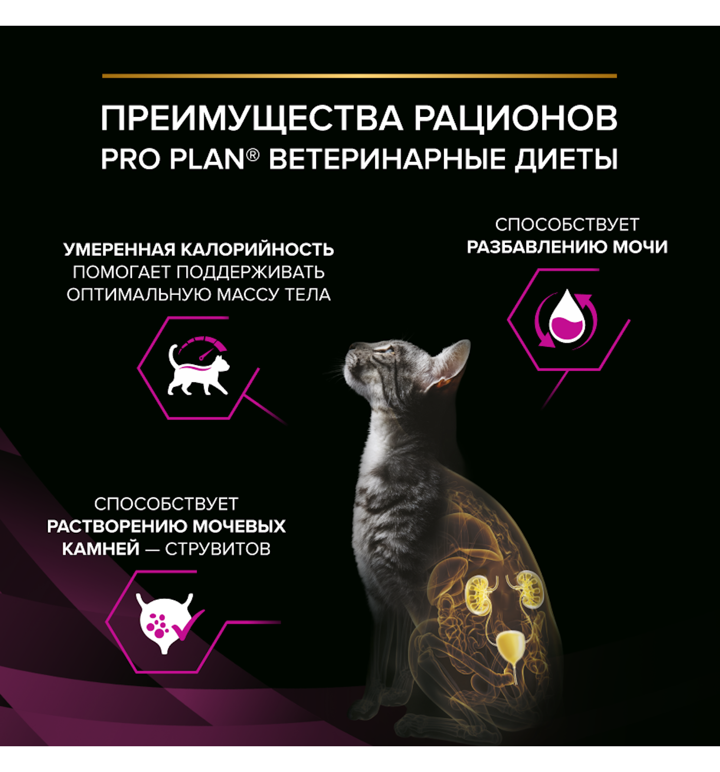 Влажный корм для кошек диетический PRO PLAN Ur St/Ox Urinary при болезнях нижних отделов мочевыводящих путей с индейкой 85г - фото 6