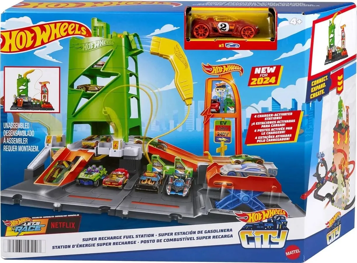 Трек Hot Wheels Зарядная станция HTN79 - фото 7