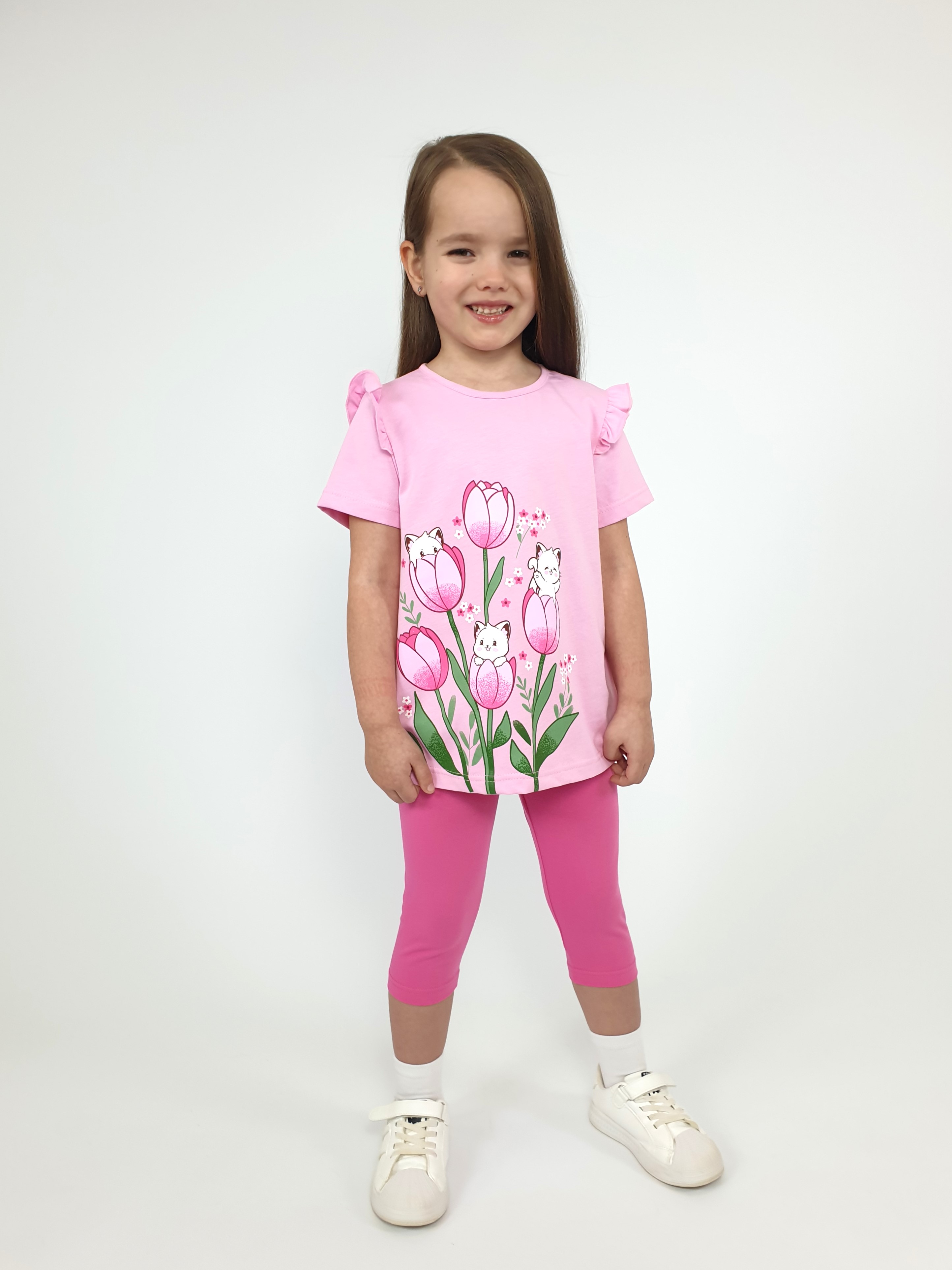 Футболка и леггинсы Luneva 02-154-1. - фото 2