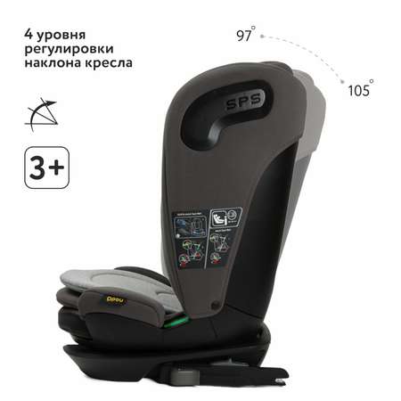 Автокресло nado Coconut ash Isofix 2/3 (15-36 кг)