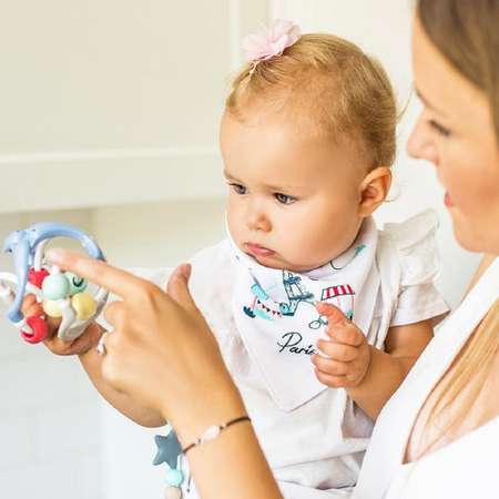Нагрудник Babyono текстиль 2 шт. в ассортименте