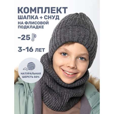 Комплект шапка и снуд NIKASTYLE