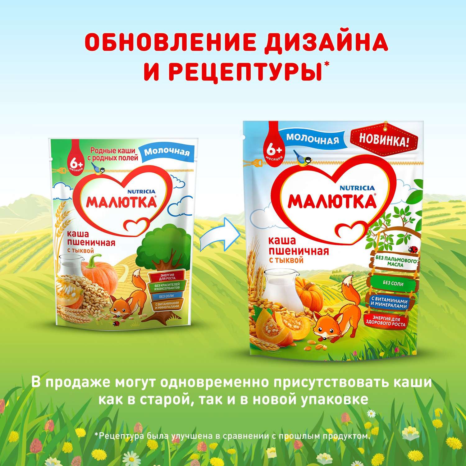 Каша молочная Малютка пшеничная с тыквой 220г с 6 месяцев - фото 3