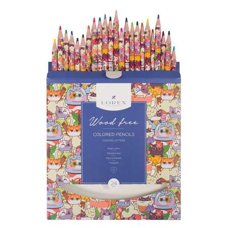 Карандаши цветные Lorex Stationery 24 шт.