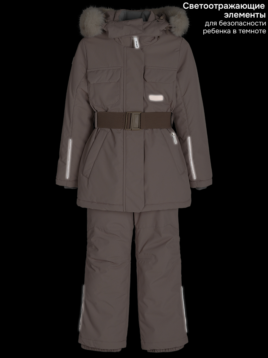 Куртка и полукомбинезон NIKASTYLE 7з7225 какао - фото 14