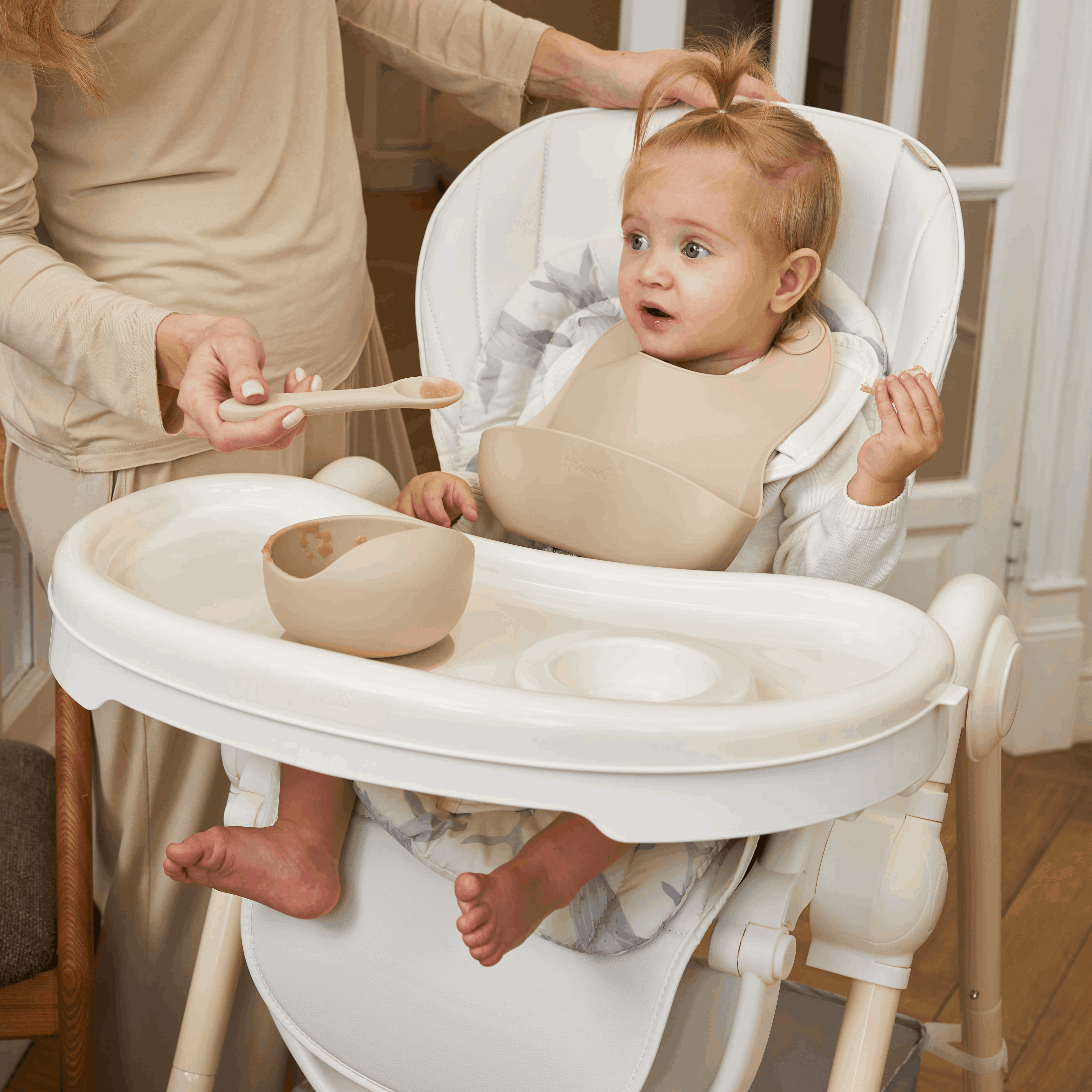 Стульчик для кормления UNIX Kids Ocean белый - фото 20