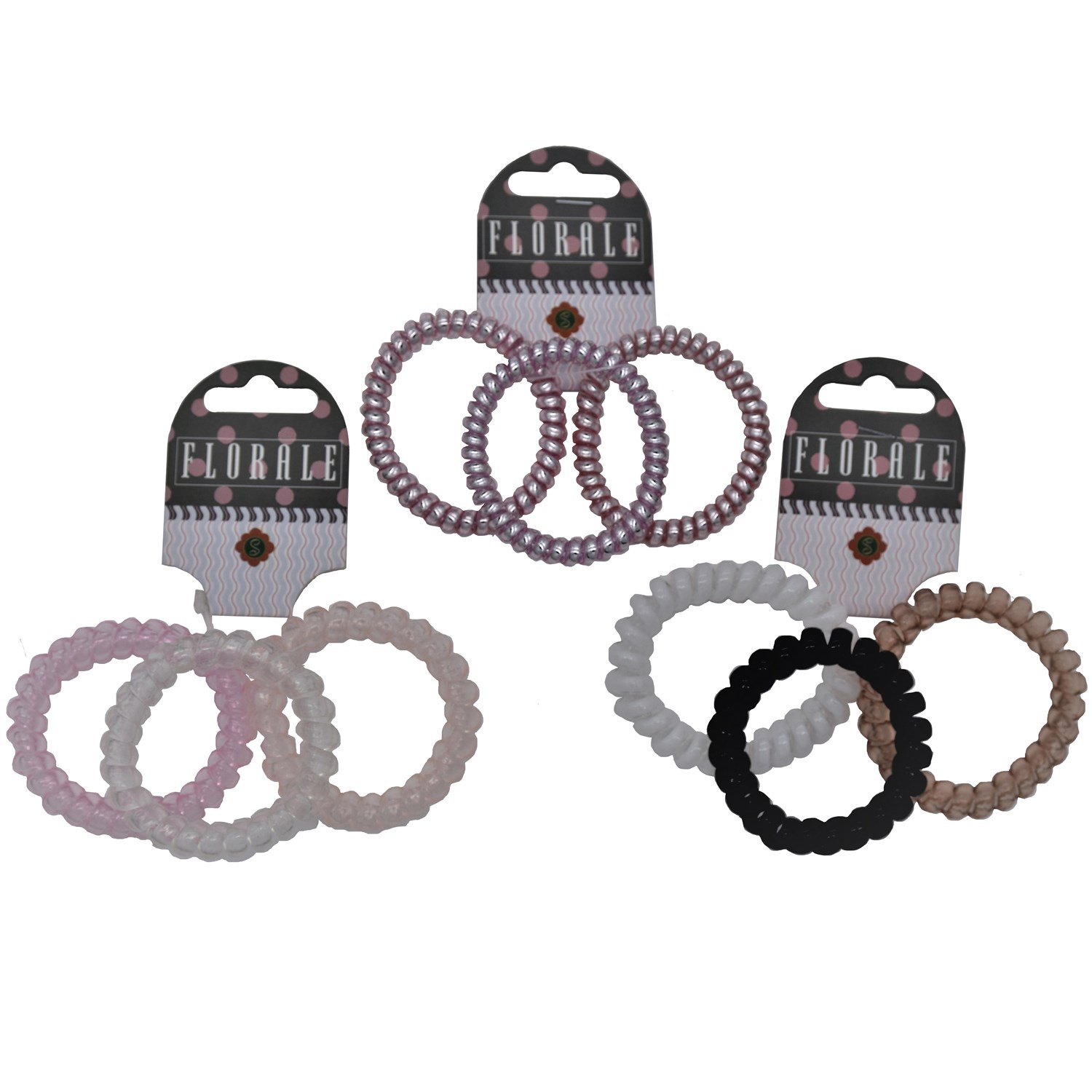 Изображение товара Детская резинка для волос и браслета Florale 3 шт. разноцветные, эластичные