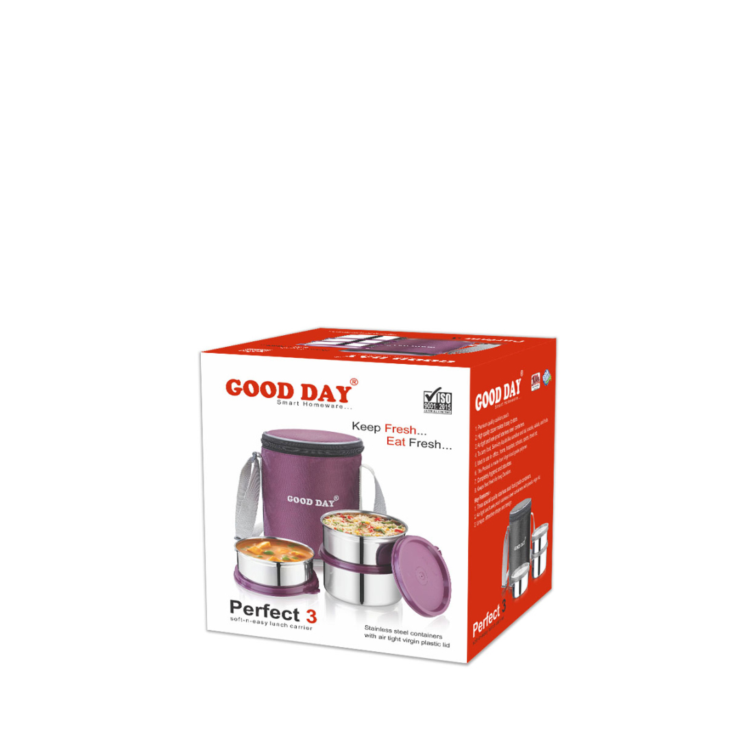 Ланчбокс GOOD DAY Perfect 3 Purple пурпурный - фото 2