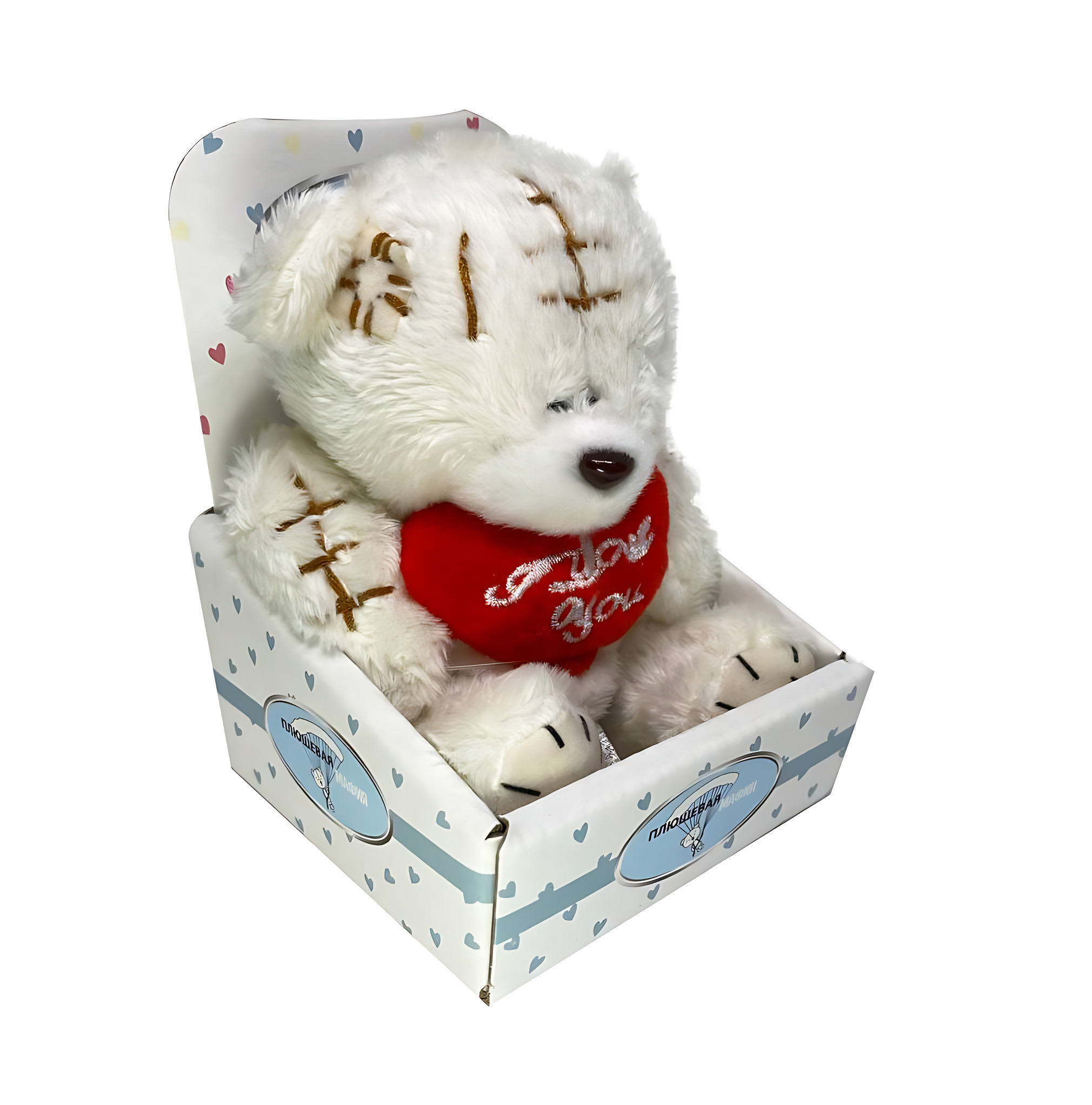 Мягкая игрушка Плюшевая мафия мишка Мишка для тебя с сердечком - фото 2